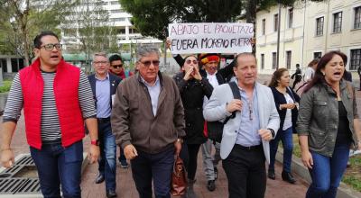 El miércoles 3 de octubre, la bancada de la Revolución Ciudadana pedía la destitución del presidente Lenín Moreno.