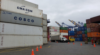 Con el dragado del canal de acceso del Puerto de Guayaquil, buques más grandes y con más contenedores podrán ingresar a la terminal. 