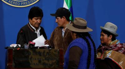 El entonces presidente boliviano Evo Morales anunció nuevas eleccciones.