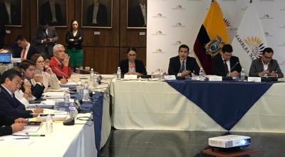 El ministro de Finanzas, Richard Martínez, compareció en la Comisión de Desarrollo Económico de la Asamblea, para explicar la Proforma Presupuestaria de 2020.