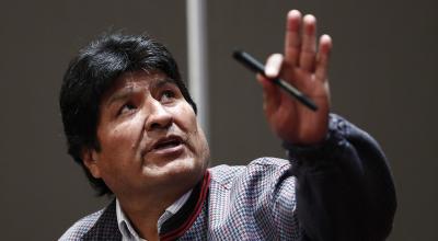 Evo Morales durante su exilio en Argentina.