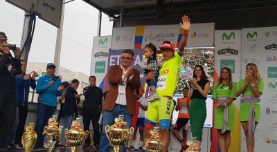 Jorge Montenegro mantuvo la camiseta amarilla como líder de la clasificación general, desde la segunda hasta la octava etapa. 