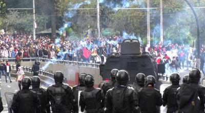Las manifestaciones se extendieron durante todo el día en distintos sectores de Quito.