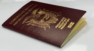 Imagen referencial del pasaporte ecuatoriano.