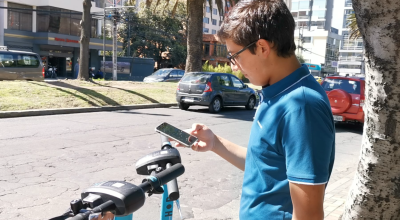 HoP es la primera app para el uso de scooters en Ecuador.