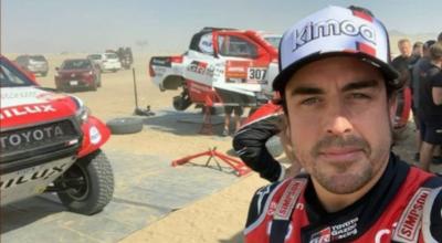 Fernando Alonso en el Rally Dakar 2020.