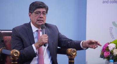 El canciller ecuatoriano, José Valencia.