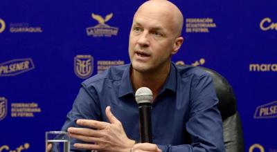 Jordi Cruyff habló en conferencia de prensa en Guayaquil, el pasado 16 de enero. 