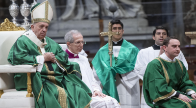 A pesar de su aprobación en el Sínodo de octubre, el Papa no se ha referido a la ordenación de sacerdotes casados. 