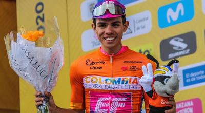 Sergio Higuita, del EF Pro Cycling, ganador del Tour Colombia 2.1. 