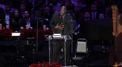 Michael Jordan ofreció uno de los discursos más emotivos en el homenaje a Kobe Bryant.