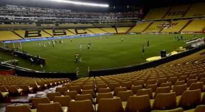 Vista panorámica del estadio Monumental de Guayaquil, en febrero de 2020.