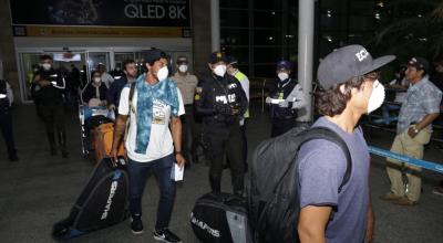 Diferentes delegaciones de competidores tricolores llegaron la noche del lunes 16 de marzo a Ecuador.