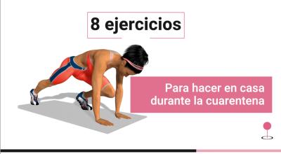 Circuito de ejercicios para hacer durante la cuarentena.