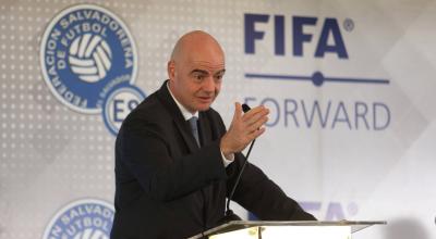 En la imagen, el presidente de la FIFA, el suizo-italiano Gianni Infantino.