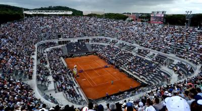 Foto panorámica del Masters 1.000 de Roma.