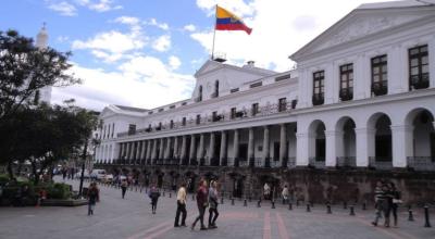 El Palacio de Carondelet, ubicado en el Centro Histórico de Quito. 