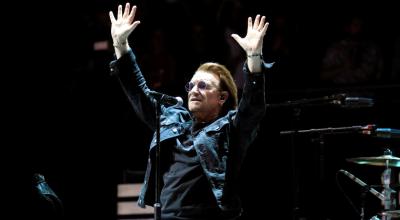 Bono (Paul Hewson) es el cantante de la banda irlandesa U2.