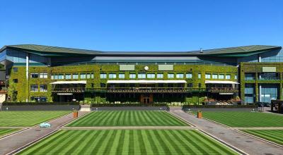 Vista de la cancha central del All England Lawn Tennis Club, este 11 de mayo de 2020.