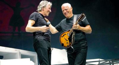 Tiempos mejores: Roger Waters y David Gilmour en 2011, cuando se juntaron en un show en Londres.