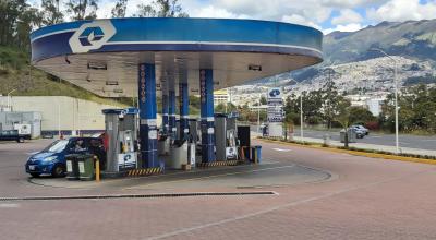 Una de las gasolineras al norte de Quito. Mayo de 2020.