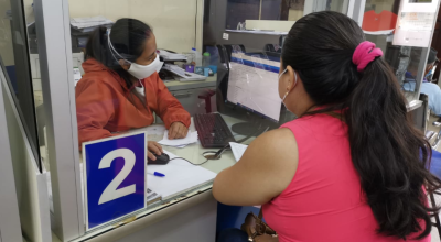 Oficinas de atención al cliente en CNEL, en Machala, el pasado 27 de junio de 2020.
