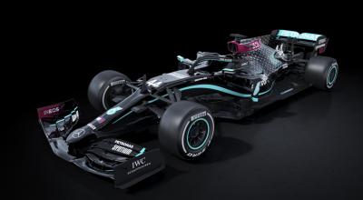 Así serán los autos de la escudería Mercedes, durante la temporada 2020 de Fórmula 1. 