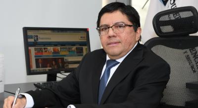 Víctor Anchundia, superintendente de Compañías, Valores y Seguros. Imagen de 2020.