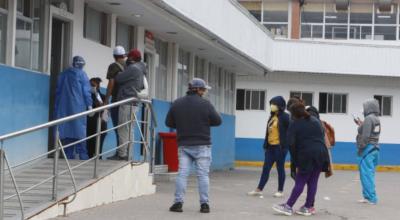 Inmediaciones del Hospital Carlos Andrade Marín de Quito, el 10 de julio de 2020.