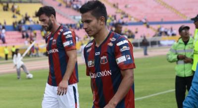 Saritama, después de un partido frente a Barcelona SC, en Quito, en octubre de 2015.