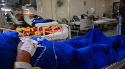 Imagen referencial. Pacientes en el hospital Rafael Rodríguez Zambrano de Manta. 