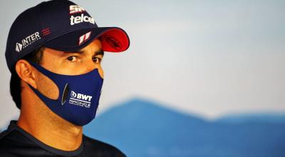 Sergio 'Checo' Pérez, durante un entrenamiento antes del Gran Premio de Austria.