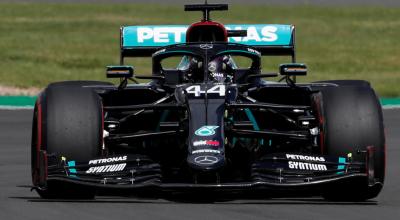 El británico Lewis Hamilton se quedó con la pole position, en el Gran Premio de Gran Bretaña, este sábado 1 de agosto de 2020.