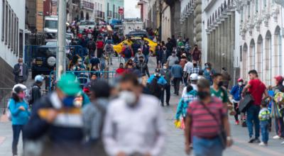 Imagen de una calle del Centro Histórico de Quito, el 1 de agosto de 2020.