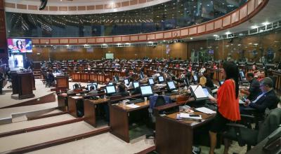 Sesión N°579 del pleno de la Asamblea realizada antes de la pandemia, el 14 de febrero de 2020.