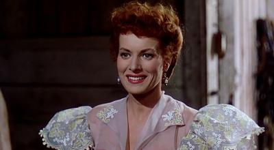 Maureen O'Hara en la película in "The Redhead from Wyoming" (1953).