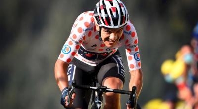 Richard Carapaz en la cronoescalada de la Etapa 20 del Tour de Francia. 