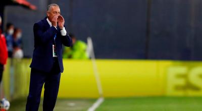 El entrenador de Ecuador Gustavo Alfaro dirige su primer partido de Eliminatorias frente a Argentina, en la Bombonera el jueves 8 de octubre de 2020.