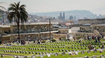 El cementerio de San Diego, en Quito.