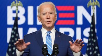 El presidente Joe Biden, durante una intervención en  Wilmington, Delaware, el 4 de noviembre de 2020 cuando era candidato.