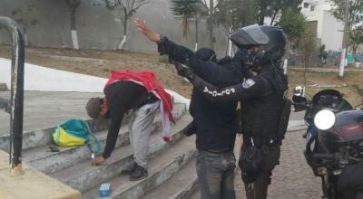 Operativo policial de control urbano, en Quito, para contrarrestar los robos, el 12 de noviembre de 2020.