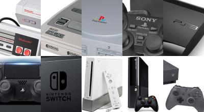 Diferentes consolas de videojuego