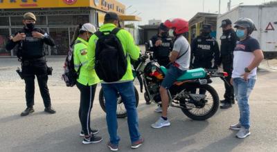 Imagen referencial de un operativo de la Policía Nacional en Huaquillas el 27 de noviembre de 2020.