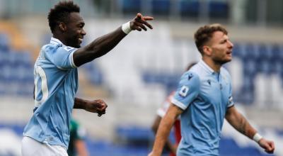 Felipe Caicedo celebra su gol ante la Fiorentina, el miércoles 6 de enero de 2020.