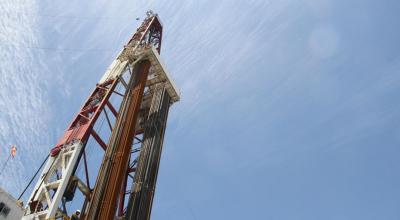 Un taladro durante las operaciones diarias en el Campo Sacha, en la provincia de Orellana, el 22 de enero de 2021.