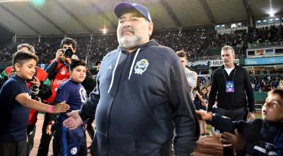 Diego Maradona fue director técnico de Gimnasia y Esgrima de la Plata. Ese fue su último trabajo, antes de morir.