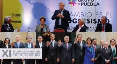 El Grupo de Puebla y el Grupo de Lima se disputan la hegemonía en la región.
