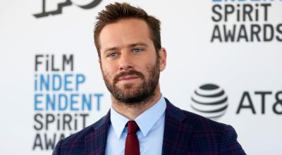 El actor Armie Hamer a su llegada a los Film Independent Spirit Awards, en febrero de 2019, en California.