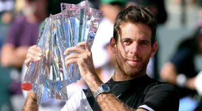 Juan Martín Del Potro se coronó campeón por primera vez de un  Masters 1000 en Indian Wells, venciendo a Roger Federer en 2018.