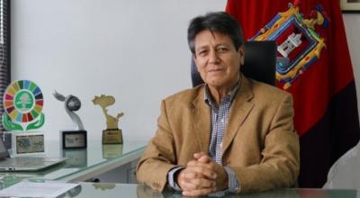 Luis Medina, en una oficina de la Empresa de Agua Potable de Quito, el 19 de junio de 2020.